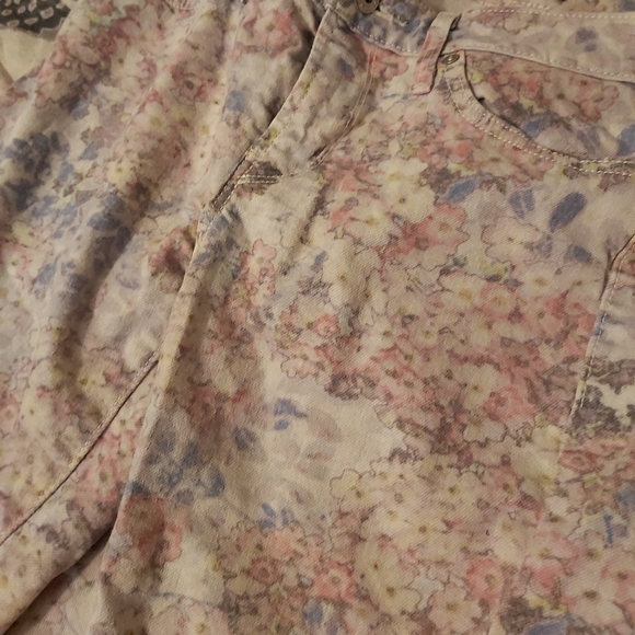 Levi's UNIQUE 💐floral watercolour skinny jeans - Picture 4 of 9